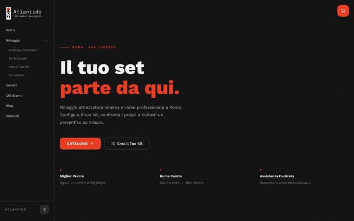 Screenshot of atlantidevideo.it