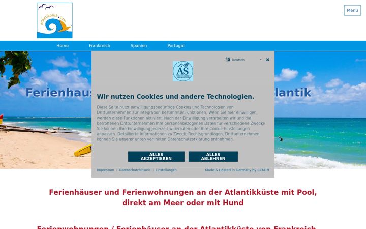 Screenshot of atlantikblick.com