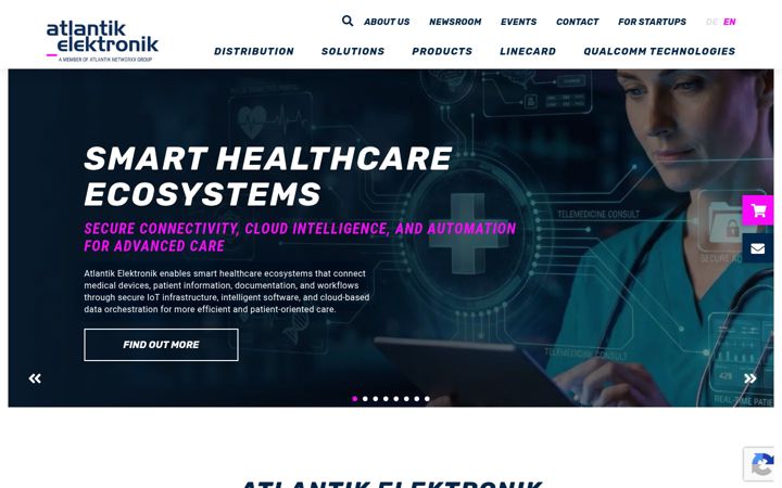 Screenshot of atlantikelektronik.com