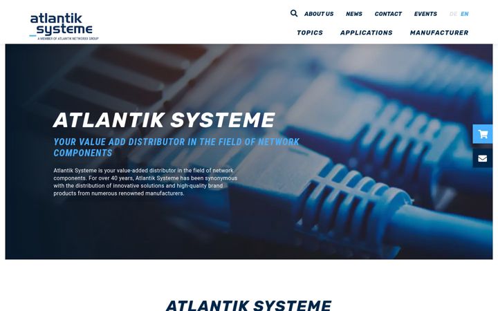 Captura de ecrã de atlantiksysteme.de