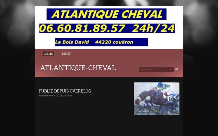 Captura de ecrã de atlantique-cheval.com