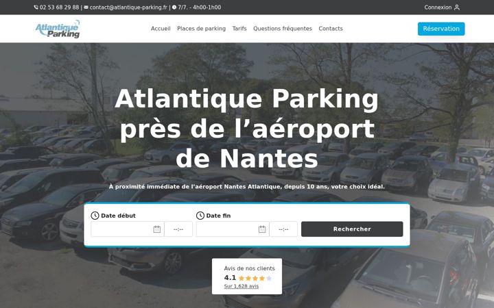 Captura de ecrã de atlantique-parking-nantes.fr