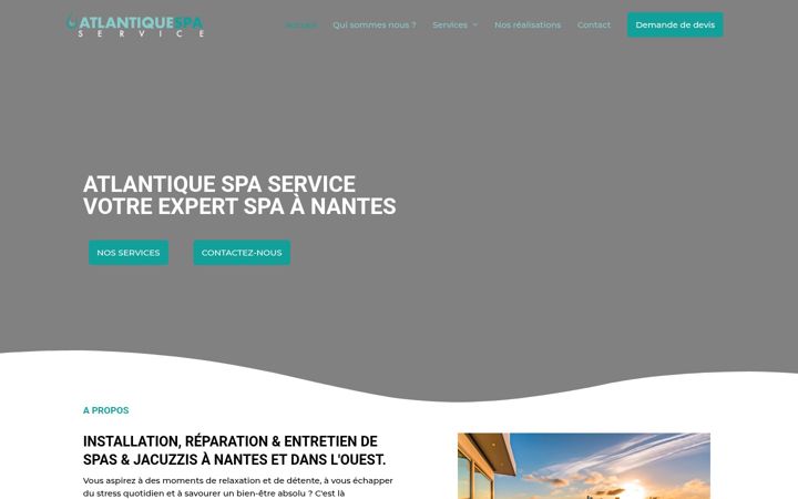Screenshot of atlantiquespaservice.com