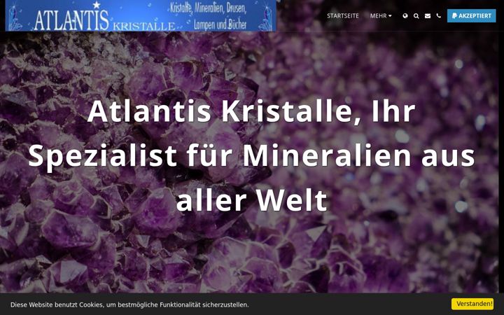 Screenshot of atlantis-steinshop.de