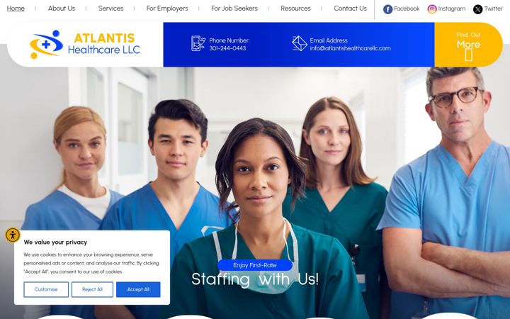 Screenshot di atlantishealthcarellc.com