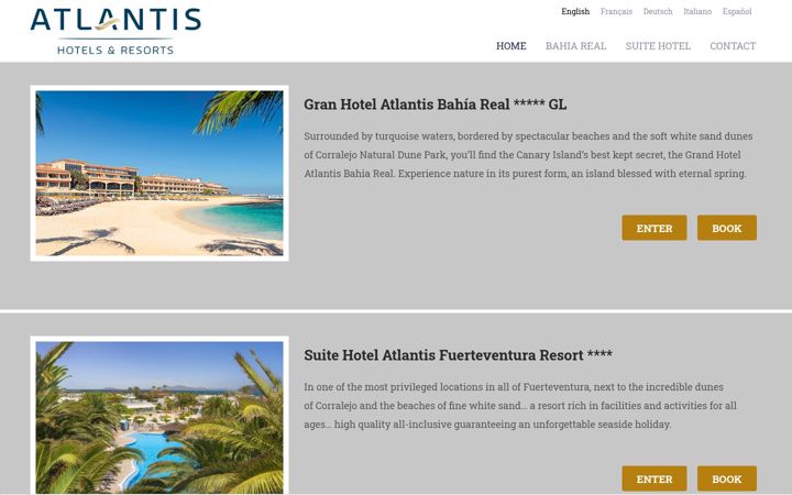 Screenshot di atlantishotels.com