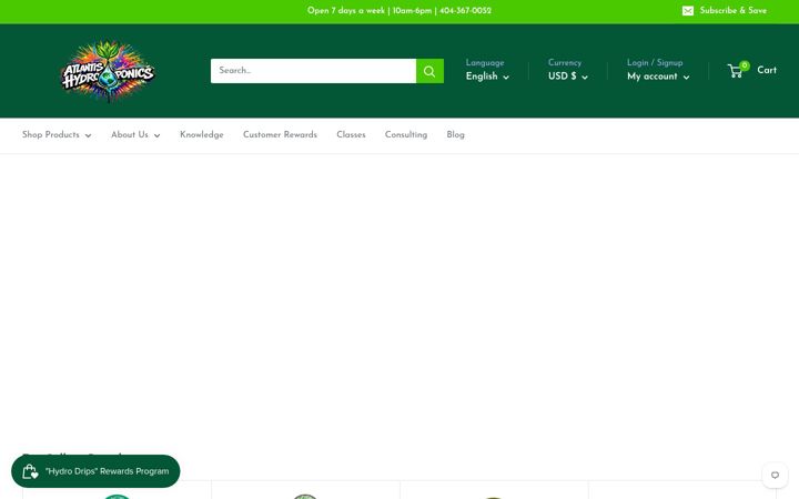 Screenshot of atlantishydroponics.com