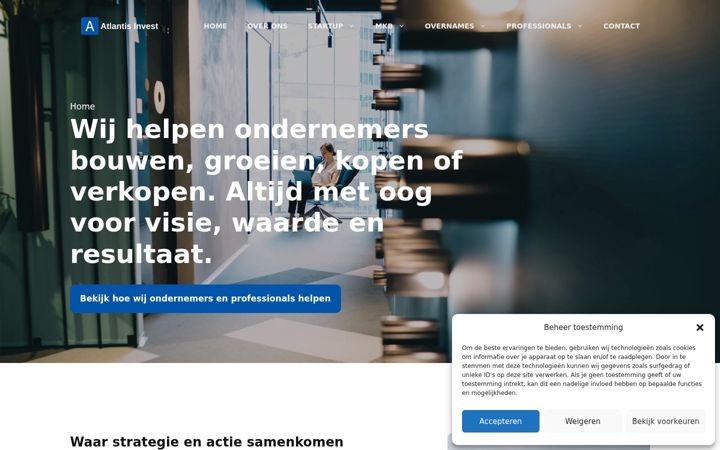 Screenshot di atlantisinvest.nl