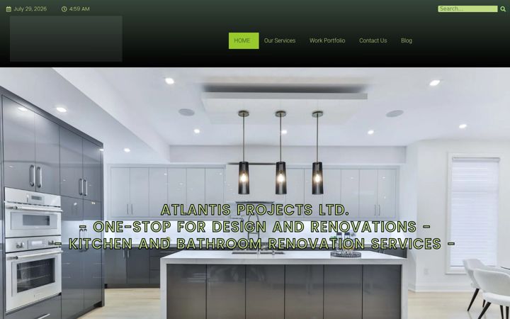 Screenshot of atlantisprojects.ca