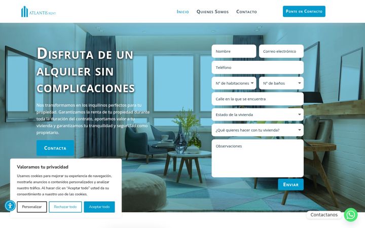 Screenshot di atlantisrent.es