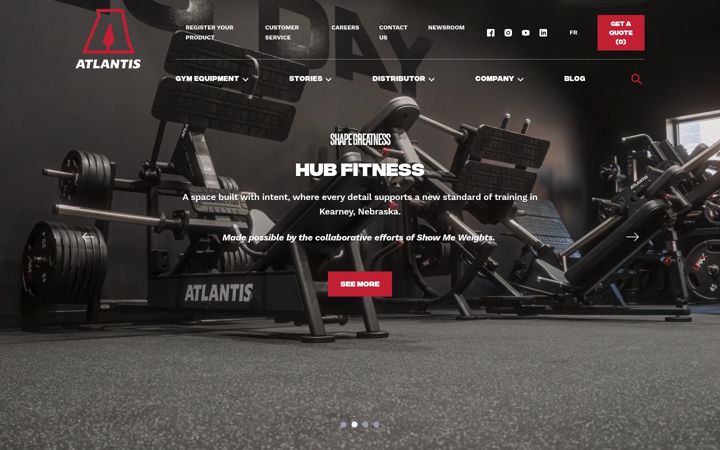 Screenshot of atlantisstrength.com