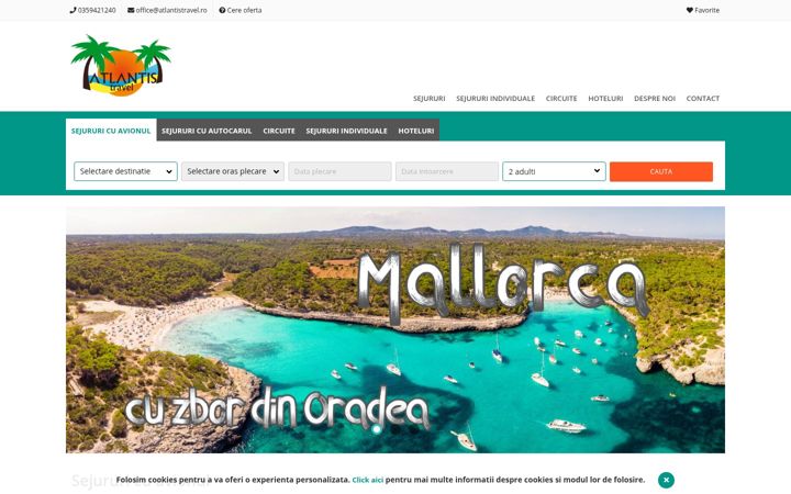 Screenshot of atlantistravel.ro