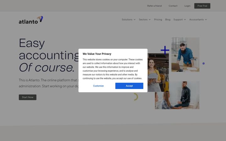 Screenshot of atlanto.ch