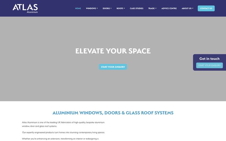 Ekrano kopija atlas-aluminium.co.uk