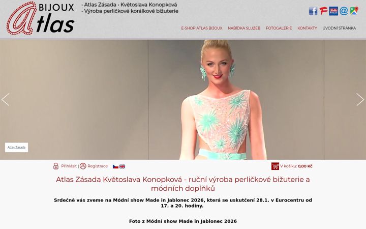 Screenshot of atlas-bijoux.cz
