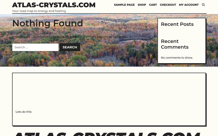 Screenshot of atlas-crystals.com