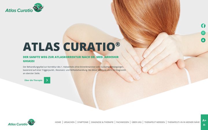 Screenshot of atlas-curatio.de