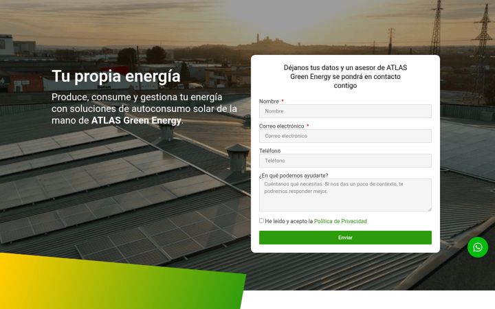 Screenshot of atlas-greenenergy.com