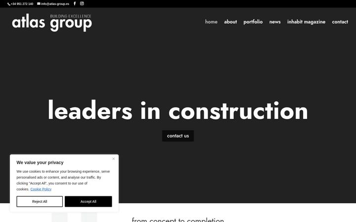 Screenshot of atlas-group.es