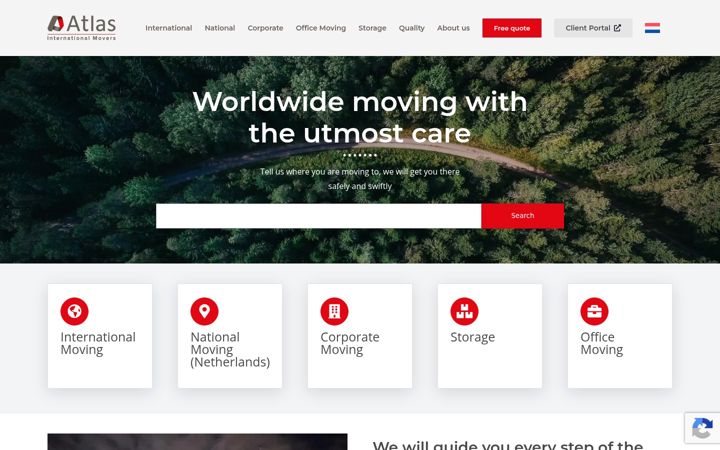 Screenshot of atlas-movers.com