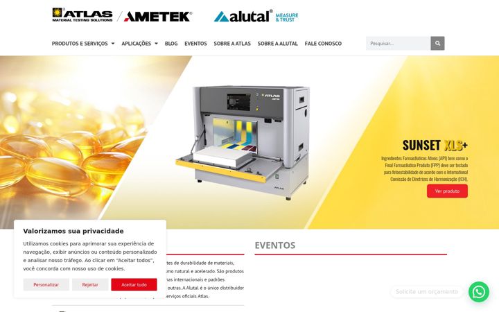 Екранна снимка на atlas-mts.com.br