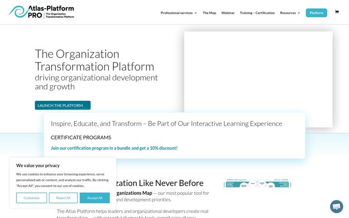 Posnetek zaslona atlas-platform.pro