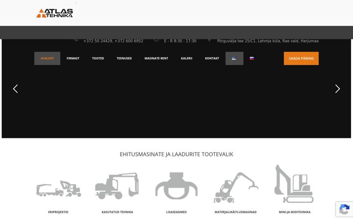 Screenshot of atlas-tehnika.ee