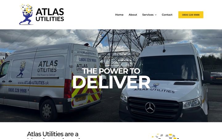 Skärmbild av atlas-utilities.uk