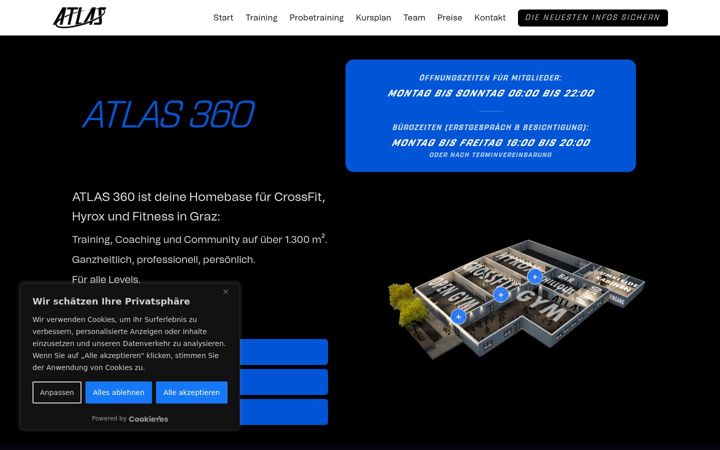 Screenshot of atlas360.at