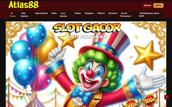 Screenshot di atlas88slot.com