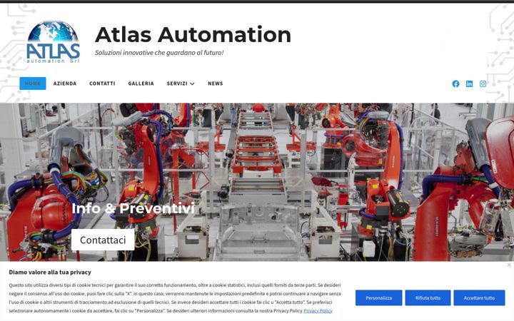 Screenshot of atlasautomation.it