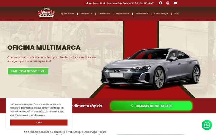 Ekrano kopija atlasautooficina.com.br