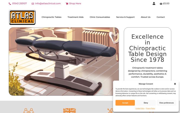 Screenshot of atlasclinical.com
