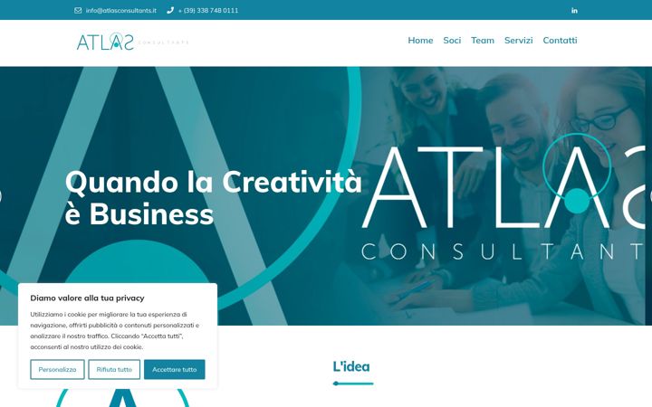 Screenshot of atlasconsultants.it