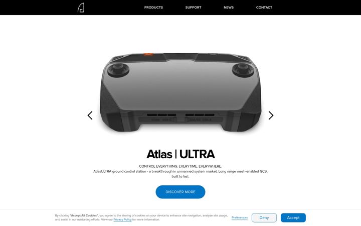 Screenshot of atlasdynamics.eu