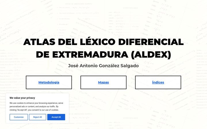 Screenshot of atlasextremadura.com