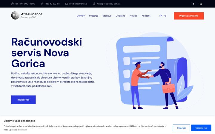 Screenshot of atlasfinance.si