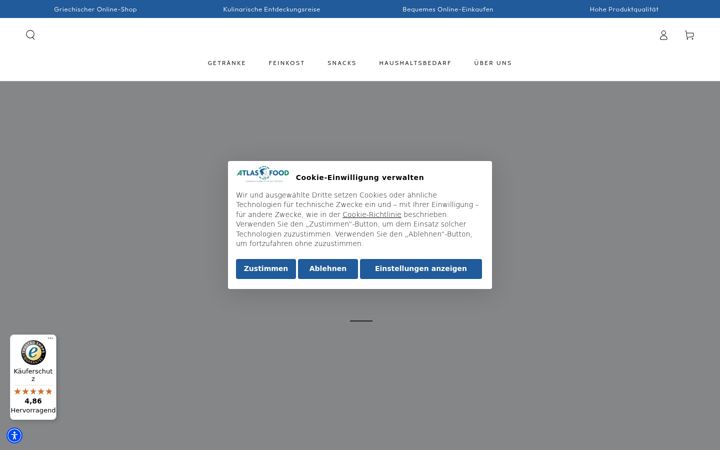 Screenshot of atlasfood-bremen.de