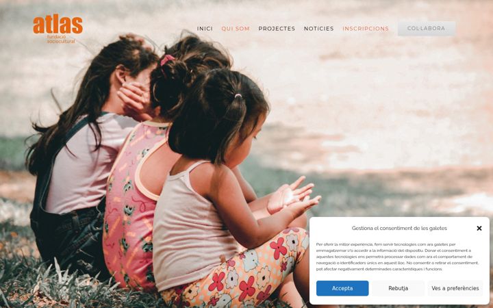 Captura de pantalla de atlasfundacio.org