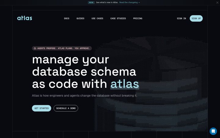 Screenshot of atlasgo.io