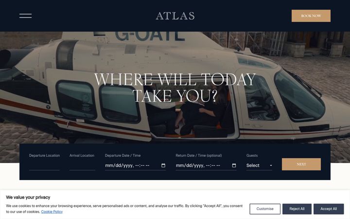 Ekrānuzņēmums no atlashelicopters.co.uk