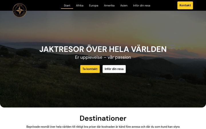 Screenshot of atlashunting.se