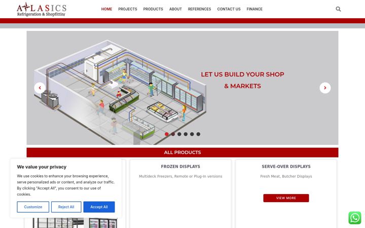 Screenshot von atlasics.co.uk