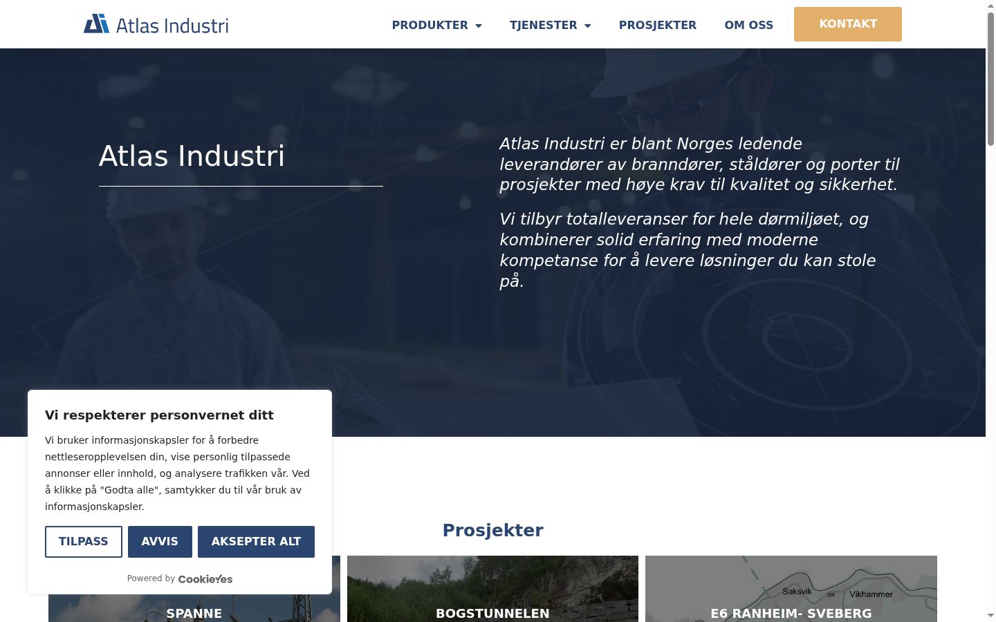 Screenshot des Einwilligungsbanners vor jeglicher Interaktion