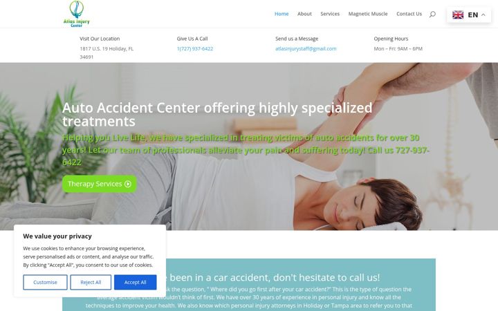 Screenshot von atlasinjurycenter.com