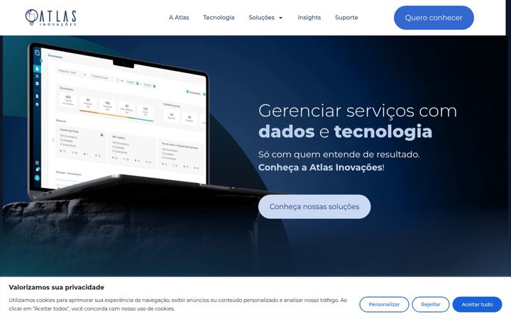 Screenshot von atlasinovacoes.com.br