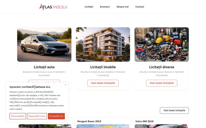 Screenshot of atlasinsolv.ro