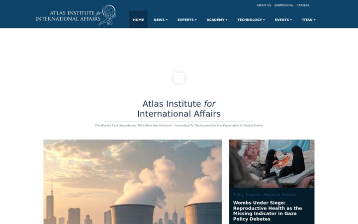 Screenshot of atlasinstitute.org