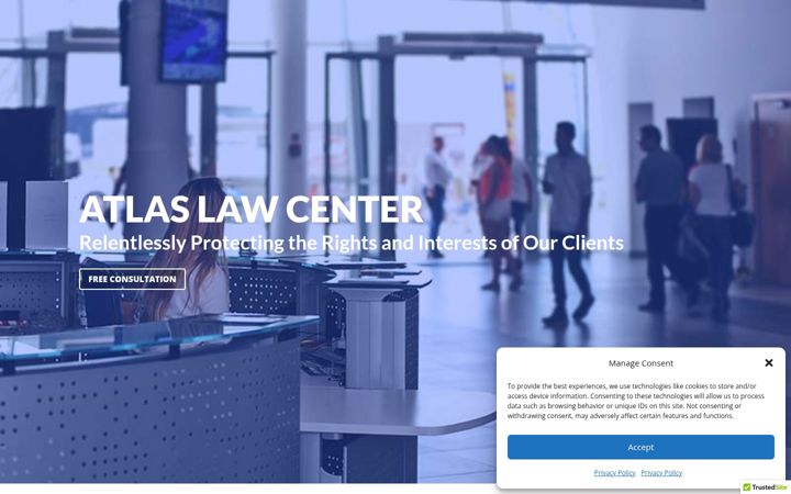 Screenshot of atlaslawcenter.help