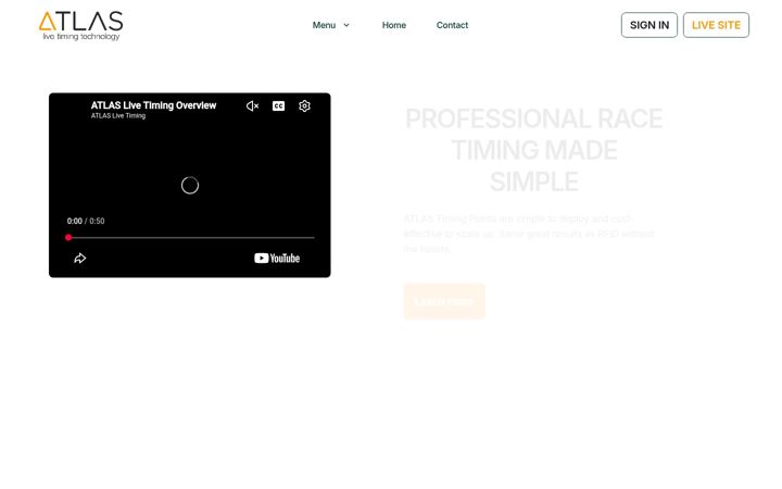 Screenshot ta' atlaslivetiming.com